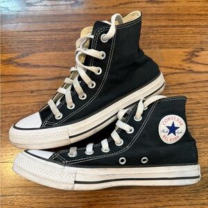 Converse Black and White High Top Sneakers